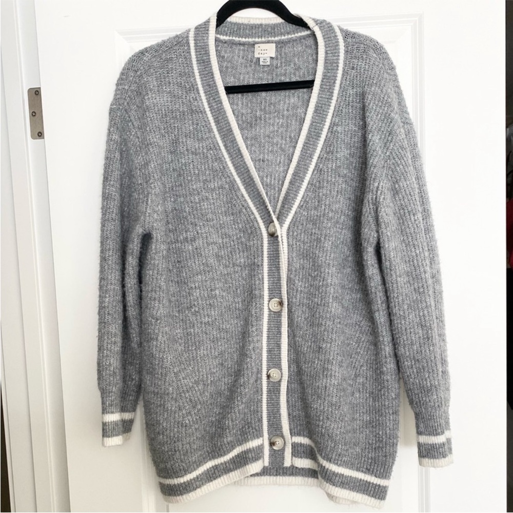 A New Day Grey Oversized Cardigan XS